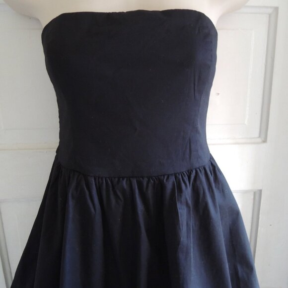 Sincerely Jules Black Smocked Strapless Bubble Mini Dress XL - Picture 2 of 8
